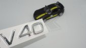 Volvo V40 Krom ABS 3M 3D Bagaj Logo Yazı Orjinal Ürün - 1