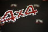 4X4 Arazi Suv Pickup Bagaj Krom Metal 3M 3D Yazı Logo Amblem - 1