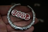 Audi Buğday Kulakları Krom Metal 3M 3D Logo OEM Ürün thumbnail 1