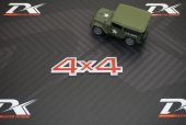 4X4 Arazi Suv Pickup Bagaj Krom Metal 3M 3D Yazı Logo Amblem - 3