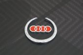 Audi Buğday Kulakları Krom Metal 3M 3D Logo OEM Ürün thumbnail 3