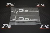 Audi Q5 Motor Sport Kelebek Cam Sticker 2 Li Set - 2