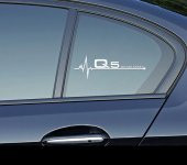 Audi Q5 Motor Sport Kelebek Cam Sticker 2 Li Set - 3