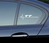 Audi TT Motor Sport Kelebek Cam Sticker 2 Li Set thumbnail 3