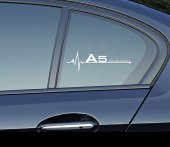Audi A5 Motor Sport Kelebek Cam Sticker 2 Li Set thumbnail 3