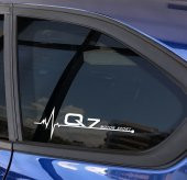 Audi Q7 Motor Sport Kelebek Cam Sticker 2 Li Set thumbnail 3