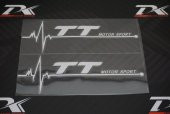 Audi TT Motor Sport Kelebek Cam Sticker 2 Li Set thumbnail 4