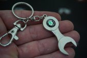 Skoda Logo İngiliz Anahtarlık Sibop Kapağı Seti - 1