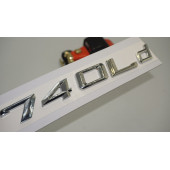 Bmw 740Ld Bagaj Krom Metal 3M 3D Yazı Logo - 1