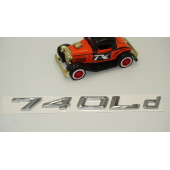 Bmw 740Ld Bagaj Krom Metal 3M 3D Yazı Logo - 3