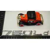 Bmw 750Ld Bagaj Krom Metal 3M 3D Yazı Logo thumbnail 6