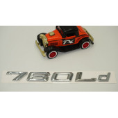 Bmw 760Ld Bagaj Krom Metal 3M 3D Yazı Logo - 3