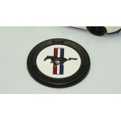 DK Ford Mustang 2.3T GT500 Siyah Beyaz Metal Bagaj Logo Arma Amblem - 3