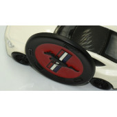 DK Ford Mustang 2.3T GT500 Kırmızı Siyah Metal Bagaj Logo Arma Amblem - 4