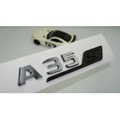DK Benz A 35S Bagaj Siyah Krom ABS 3M 3D Yazı Logo - 1
