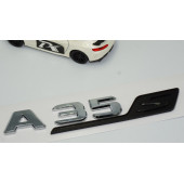 DK Benz A 35S Bagaj Siyah Krom ABS 3M 3D Yazı Logo - 3
