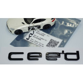 DK Tuning Kia Ceed Bagaj Siyah ABS 3M 3D Yazı Logo Amblem - 5