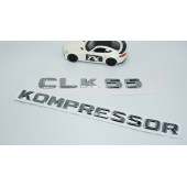 DK Tuning CLK55 Kompressor Bagaj Krom ABS 3M 3D Yazı Logo Benz İle Uyumlu - 2