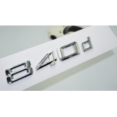 DK Tuning 840d Bagaj Krom Metal 3M 3D Yazı Logo Bmw İle Uyumlu - 1