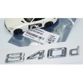DK Tuning 840d Bagaj Krom Metal 3M 3D Yazı Logo Bmw İle Uyumlu - 5