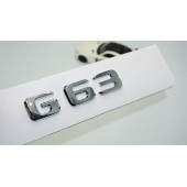 DK Tuning G63 Bagaj Krom ABS 3M 3D Yazı Logo Benz İle Uyumlu - 1