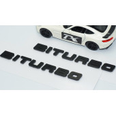 Dk Tuning Biturbo Siyah Çamurluk Yazı Logo Seti Mercedes İle Uyumlu - 3