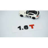 DK Tuning 1.6T Bagaj Siyah Kırmızı Yazı Logo Volkswagen İle Uyumlu - 2