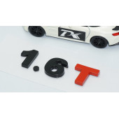 DK Tuning 1.6T Bagaj Siyah Kırmızı Yazı Logo Volkswagen İle Uyumlu - 3