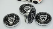 DK Tuning Jaguar Panter Siyah Jant Göbeği Kapak Seti 60mm - 3