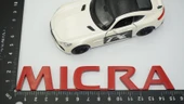DK Tuning Nissan Micra Kırmızı ABS 3M 3D Bagaj Yazı Logo Arma - 3