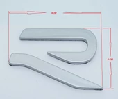 DK Tuning R Line Yeni Nesil Bagaj Gri Logo Arma Volkswagen İle Uyumlu - 2
