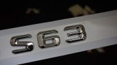 S 63 Bagaj Krom Metal 3M 3D Yazı Logo - 1