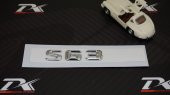 S 63 Bagaj Krom Metal 3M 3D Yazı Logo - 3