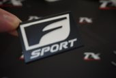 Lexus F SPORT Bagaj Body Logo Krom Metal 3M Plaka - 2