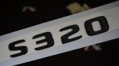 S320 Bagaj Yazı Logo Mat Siyah Renk OEM Ürün - 1