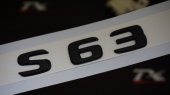S63 Bagaj Yazı Logo Mat Siyah Renk OEM Ürün - 1