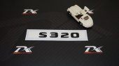 S320 Bagaj Yazı Logo Mat Siyah Renk OEM Ürün - 2