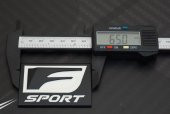Lexus F SPORT Bagaj Body Logo Krom Metal 3M Plaka - 6