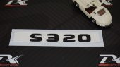 S320 Bagaj Yazı Logo Mat Siyah Renk OEM Ürün - 3