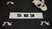 S63 Bagaj Yazı Logo Mat Siyah Renk OEM Ürün - 2
