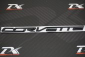 Chevrolet Corvette Bagaj Krom Metal 3M 3D Yazı Logo Arma - 5