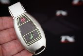 Mercedes Benz A B C S Class 2 Buton Metal Deri Fosforlu Anahtarlı - 2