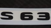 S63 Bagaj Yazı Logo Mat Siyah Renk OEM Ürün - 5
