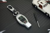 Mercedes Benz A B C S Class 2 Buton Metal Deri Fosforlu Anahtarlı - 8