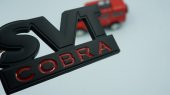 Ford Mustang Shelby SVT Cobra Vidalı Krom Metal 3D Logo Am - 2