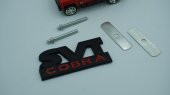 Ford Mustang Shelby SVT Cobra Vidalı Krom Metal 3D Logo Am - 4