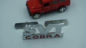 Ford Mustang Shelby SVT Cobra Vidalı Krom Metal 3D Logo Am - 5
