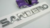 Dacia Sandero Bagaj Krom ABS 3M 3D Yazı Logo Amblem - 1