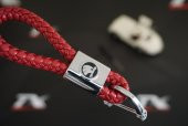 Skoda Logo Stil Hasır Desen Anahtarlık - 1