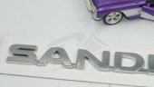 Dacia Sandero Bagaj Krom ABS 3M 3D Yazı Logo Amblem - 4